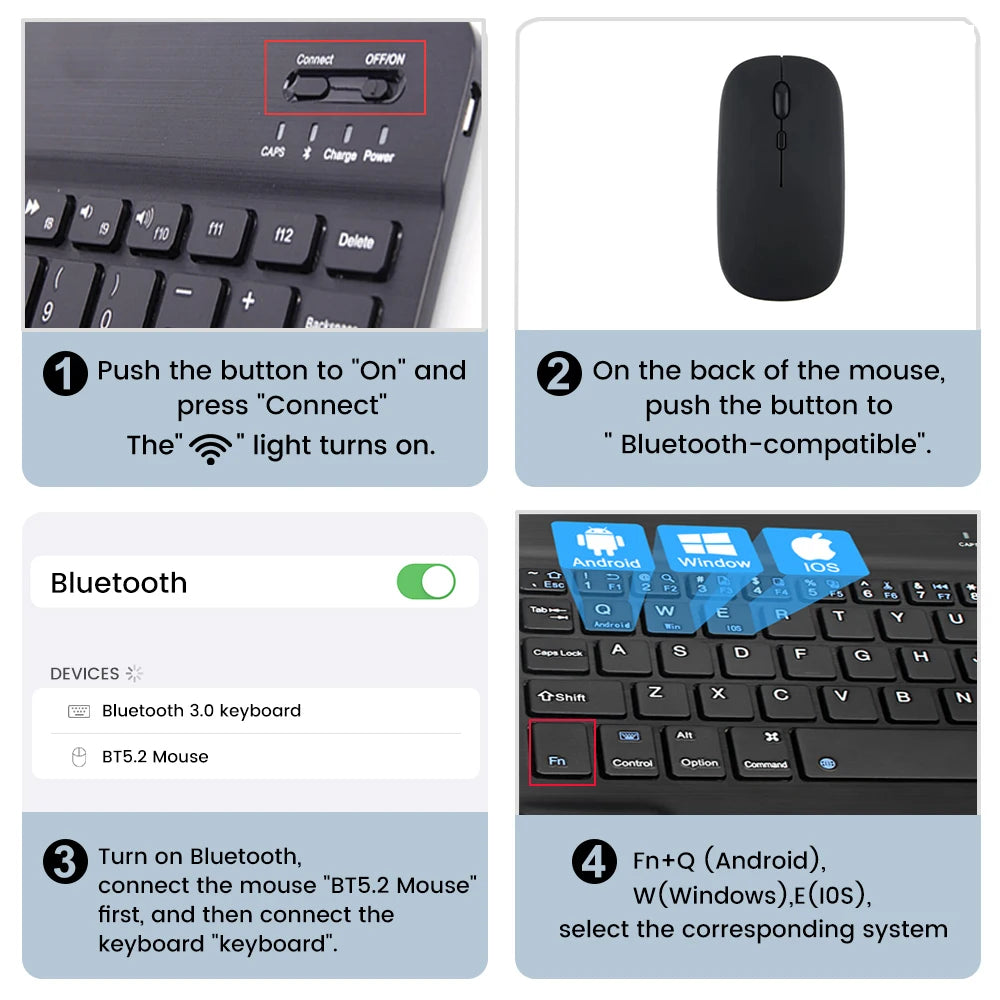 Wireless keyboard and mouse