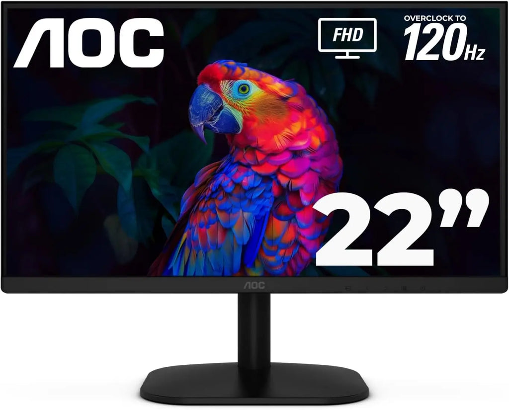 22" Full HD 120Hz LED Monitor, Adaptive Sync, VGA & HDMI, Flicker-Free, Low Blue Light, HDR Ready