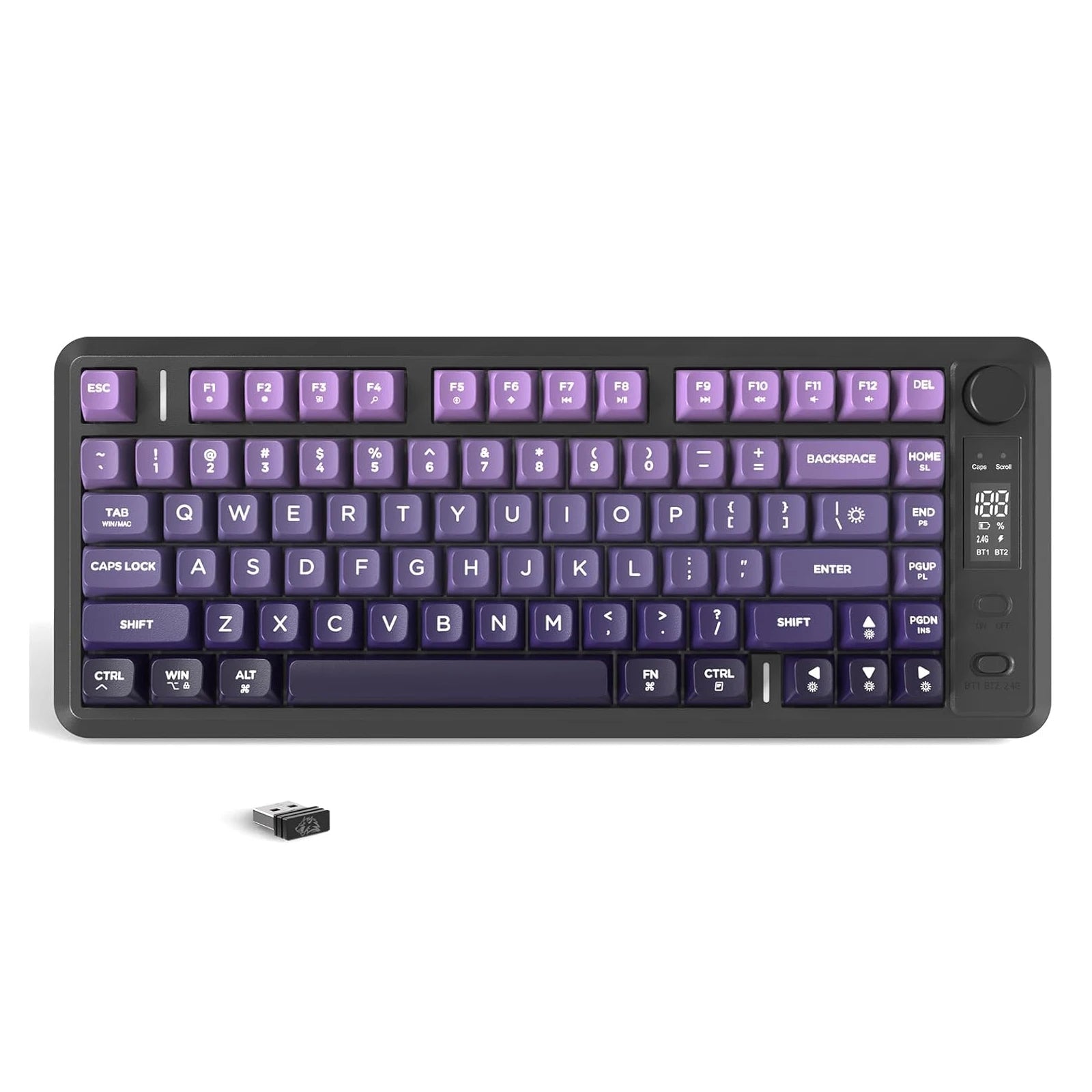 ATTACK SHARK M75 Wireless Gaming Keyboard with OLED Display