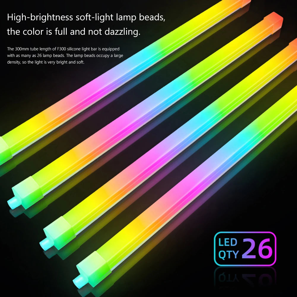 5V 3Pin 4Pin Flexible Light Bar ARGB AURA SYNC 26LED Flexible Lamp Strip Computer Accessories PC Chassis Strip Silicone for ASUS