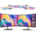 Dual Monitor Setup - 2-Pack 27" Curved 1920x1080 Computer Monitor 1500R 75Hz VESA Mount HDMI Oice Gaming Hybrid Built-in Speaker