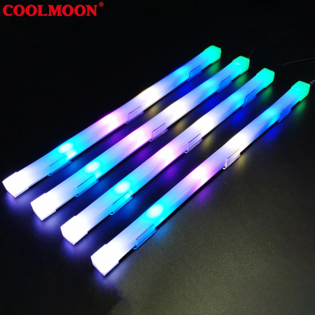 5V 3Pin 4Pin Flexible Light Bar ARGB AURA SYNC 26LED Flexible Lamp Strip Computer Accessories PC Chassis Strip Silicone for ASUS